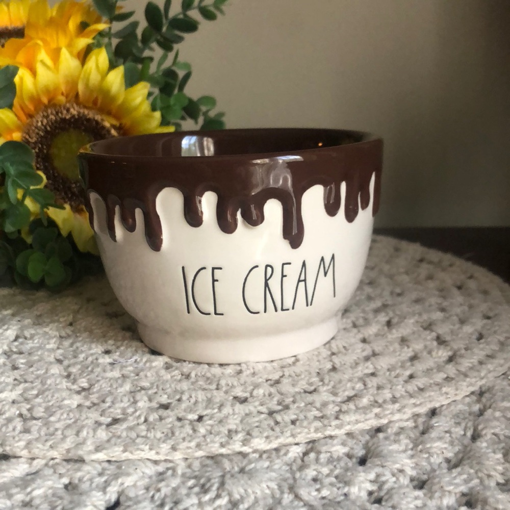 Rae Dunn ICE CREAM Ceramic Dessert Bowl